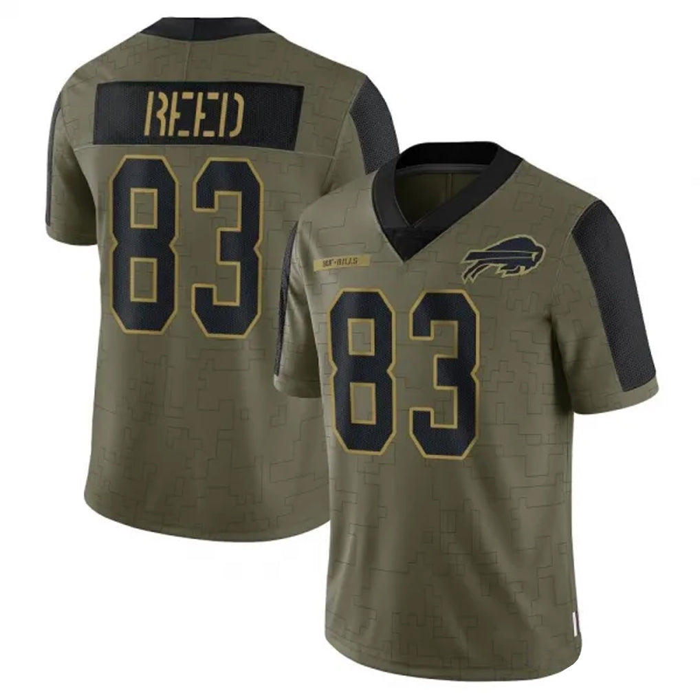 Custom #83 Olive BUF Football Shirt Top