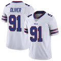Custom #91 White BUF Football Shirt Top