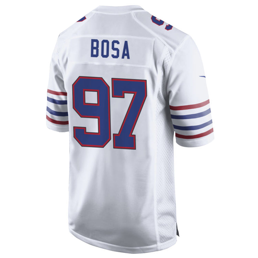 Custom #97 White BUF Football Shirt Top