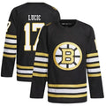 Custom #17 Black BOS Hockey Shirt Top