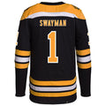 Custom #1 Black BOS Hockey Shirt Top