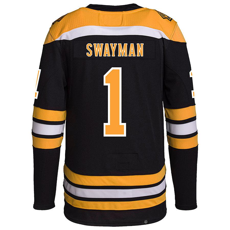 Custom #1 Black BOS Hockey Shirt Top