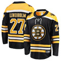 B.Bruins #27 Hampus Lindholm Player Fanatics Home Breakaway Black Hockey Jerseys