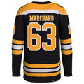 Custom #63 Black BOS Hockey Shirt Top