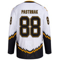 Custom #88 White Retro BOS Hockey Shirt Top