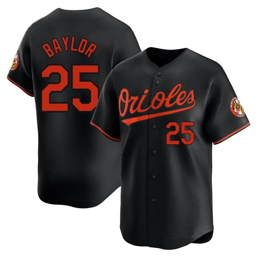 B.Orioles #25 Anthony Santander Player Black Replica Home Game Baesball Jerseys