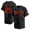 B.Orioles #25 Anthony Santander Player Black Replica Home Game Baesball Jerseys