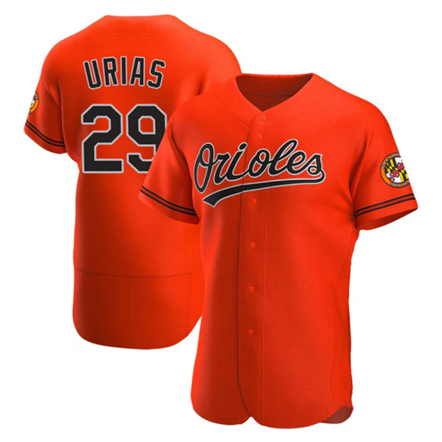 Custom #29 Orange BAL Baseball Shirt Top