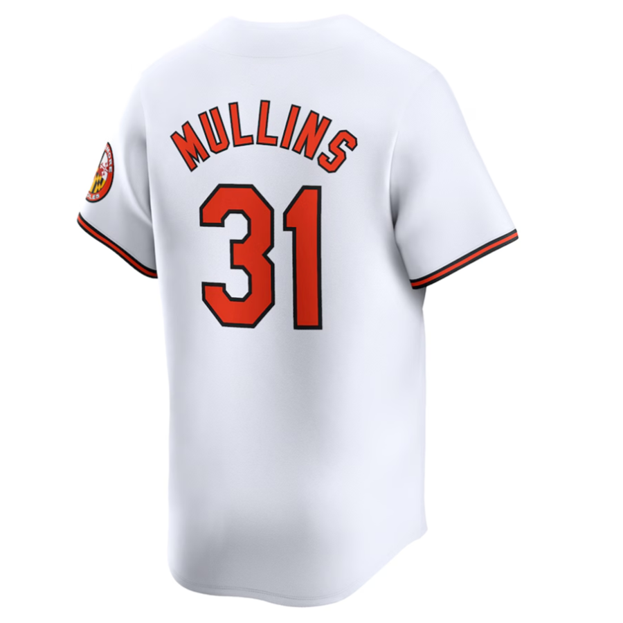 B.Orioles #31 Cedric Mullins Player White Home Limited Baseball Jerseys