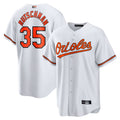 B.Orioles #35 Adley Rutschman Player Replica White Game Baseball Jerseys