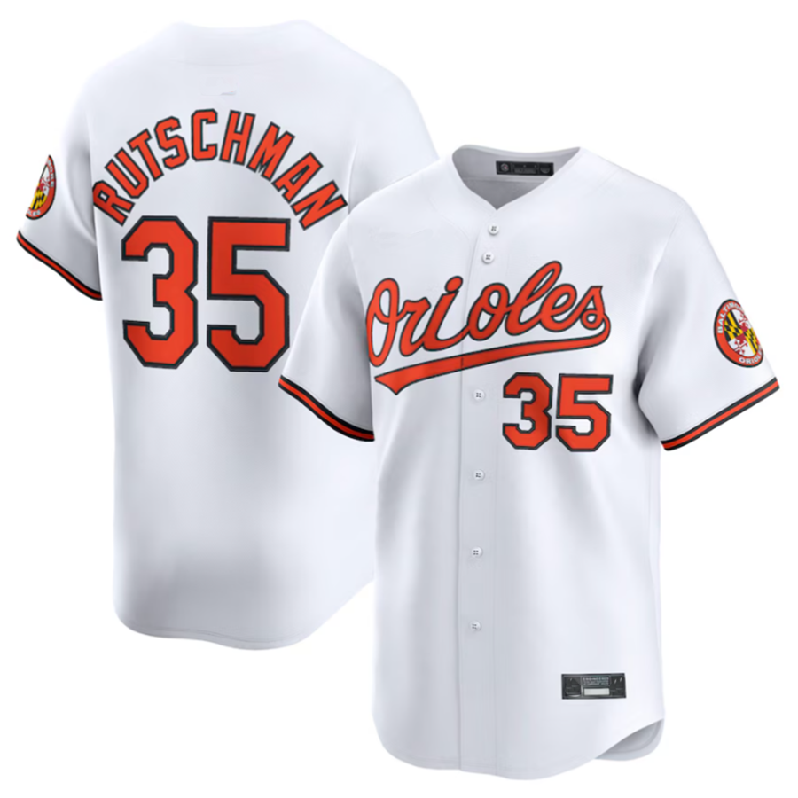 Custom #35 Orange BAL Baseball Shirt Top