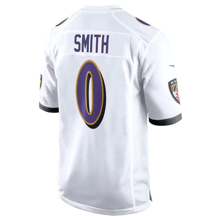 Custom #0 White BAL Football Shirt Top