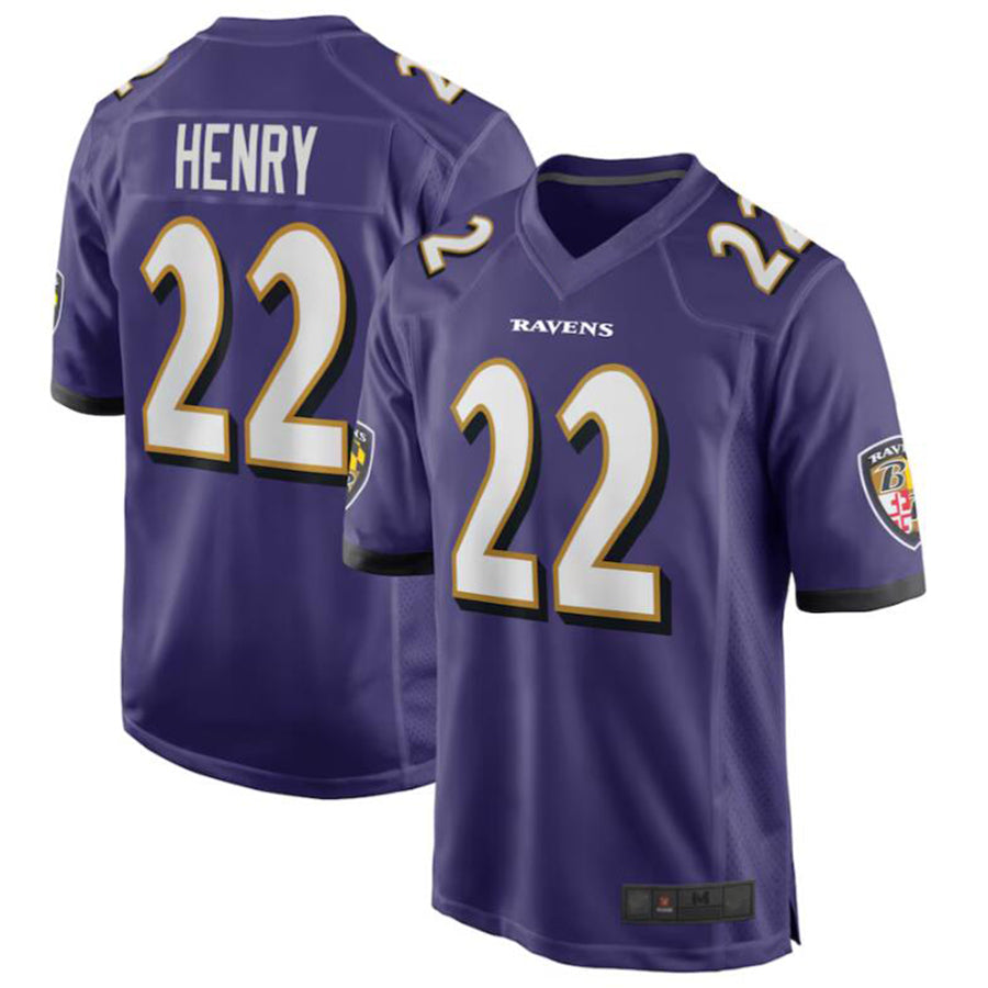 Custom #22 Purple BAL Football Shirt Top