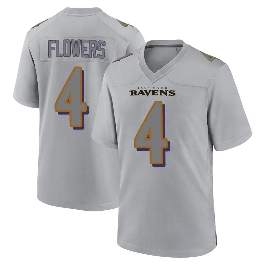 Custom #4 Gray BAL Football Shirt Top
