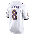 Custom #8 White BAL Football Shirt Top