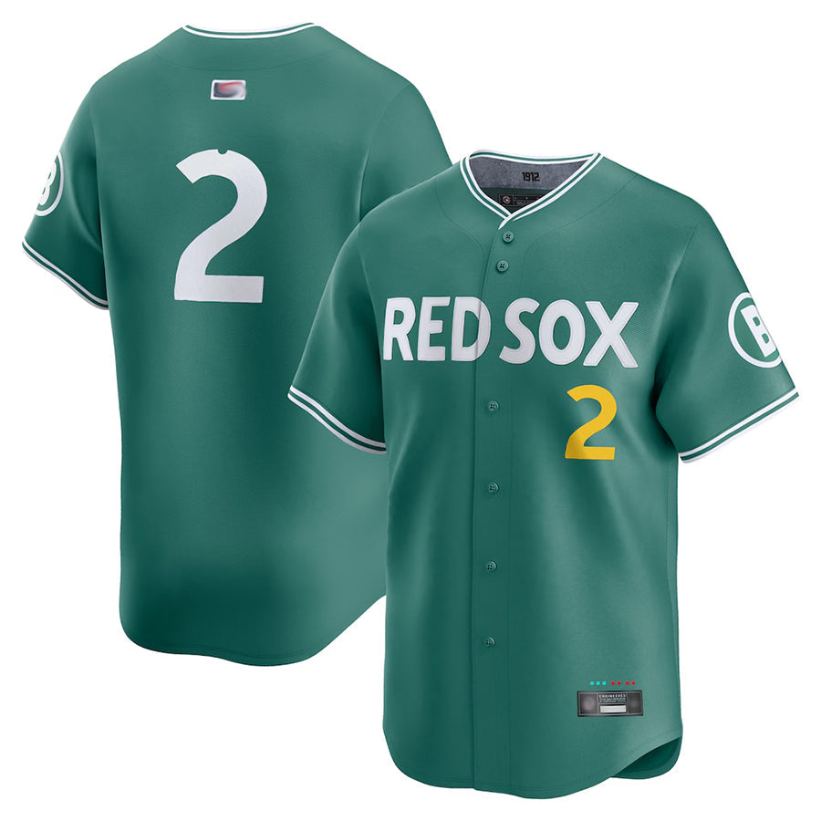 Custom #2 Green City Connect BOS Baseball Shirt Top