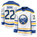Custom #22 White BUF Hockey Shirt Top