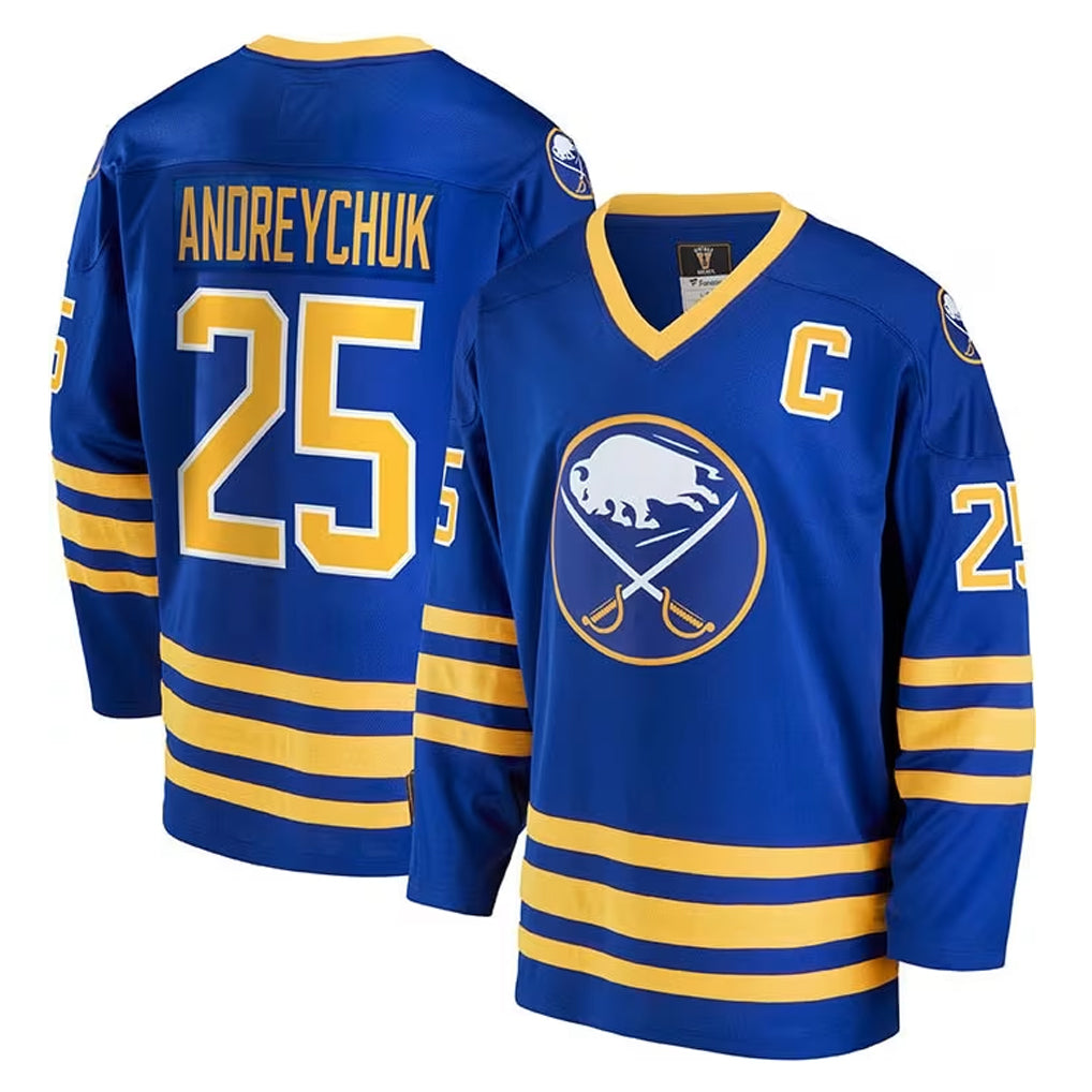 Custom #25 Royal BUF Hockey Shirt Top