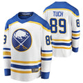 Custom #89 White BUF Hockey Shirt Top