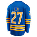 B.Sabres #27 Devon Levi Player Fanatics Home Breakaway Jersey - Royal Stitched American Hockey Jerseys