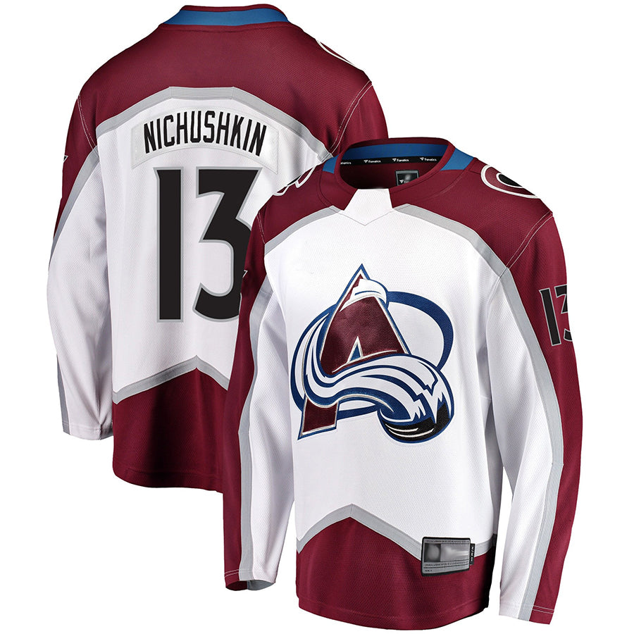 Custom #13 White COL Hockey Shirt Top