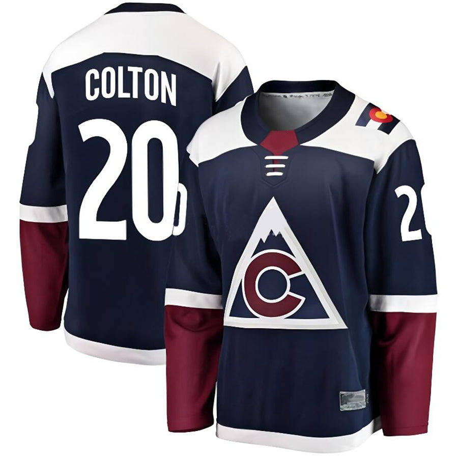 Custom #20 Navy COL Hockey Shirt Top