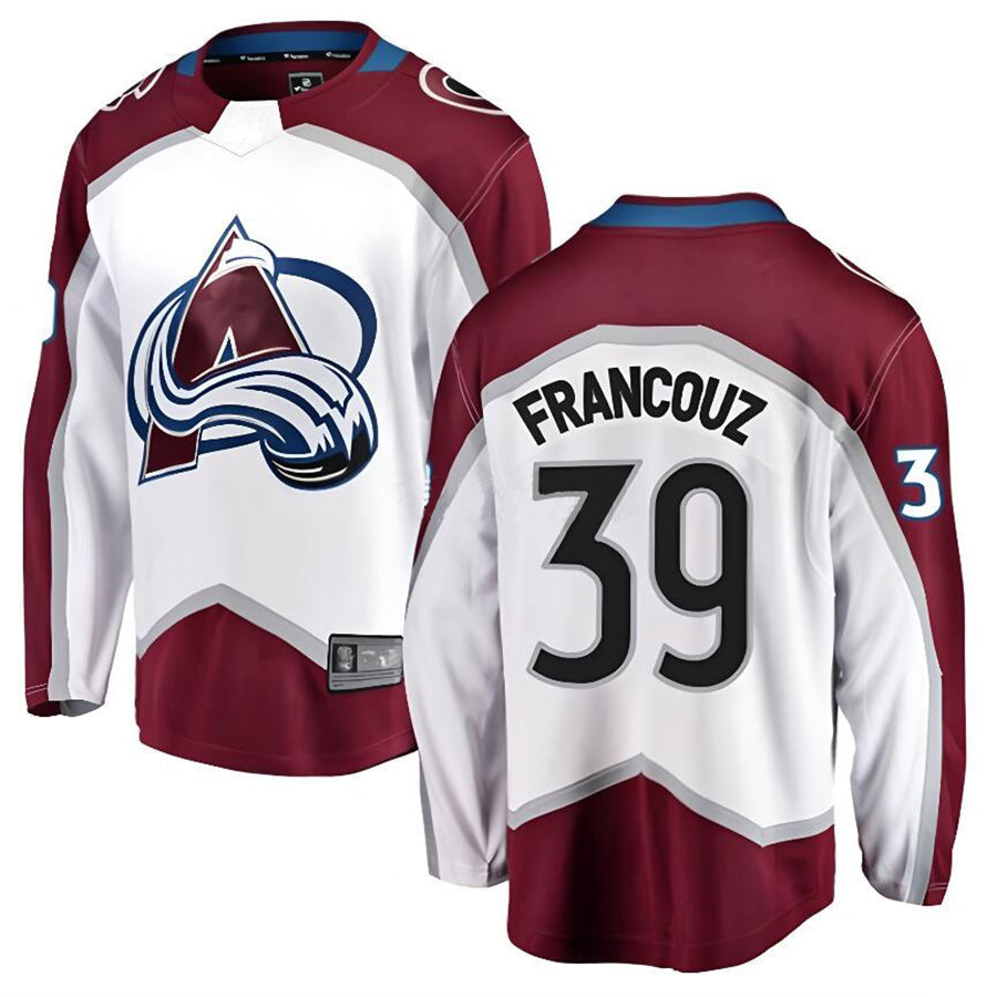 Custom #39 White COL Hockey Shirt Top