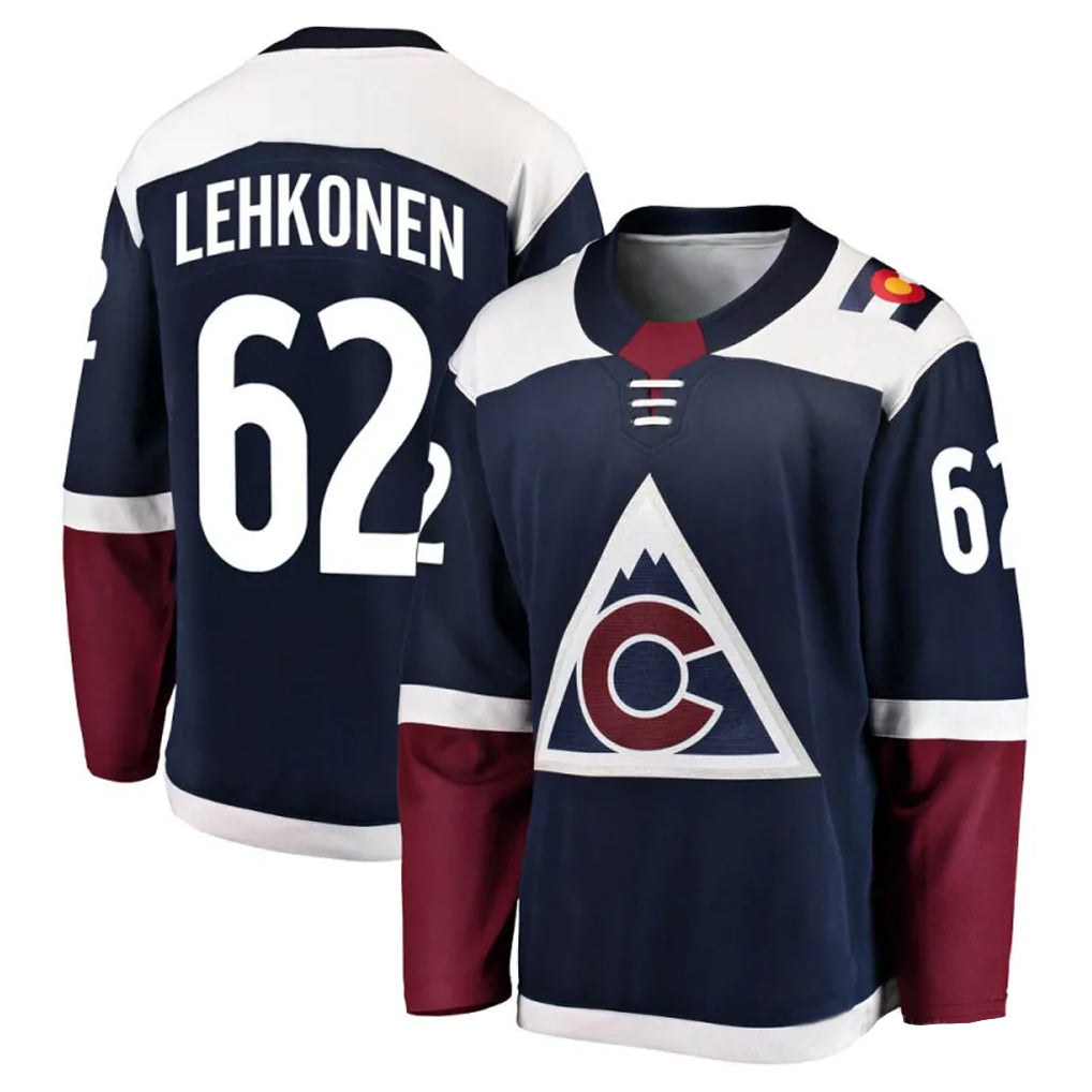 Custom #62 Navy COL Hockey Shirt Top
