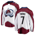 Custom #7 White COL Hockey Shirt Top