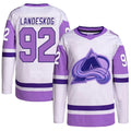 Custom #92 Purple COL Hockey Shirt Top
