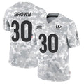 Custom #30 Brown CIN Football Shirt Top