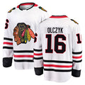 Custom #16 White CHI Hockey Shirt Top