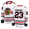 Custom #23 White CHI Hockey Shirt Top