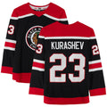 Custom #23 Black Retro CHI Hockey Shirt Top