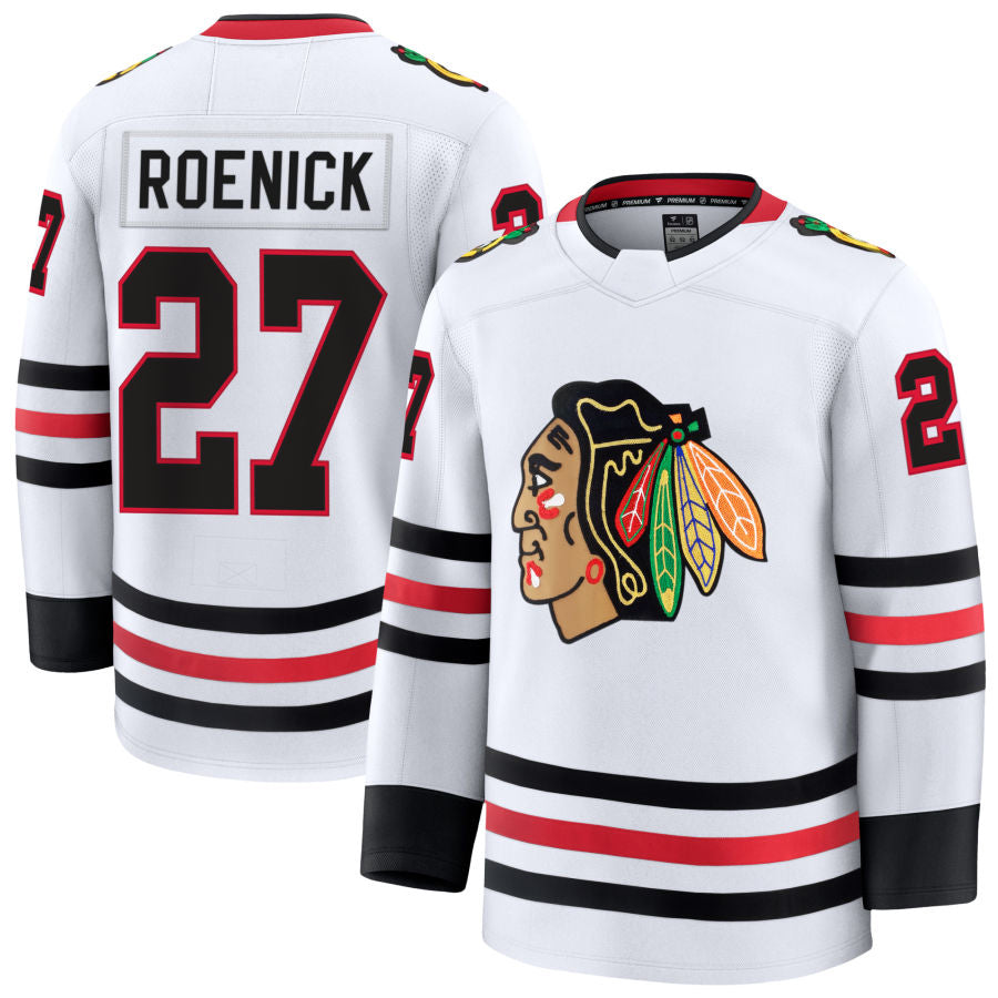 Custom #27 White CHI Hockey Shirt Top