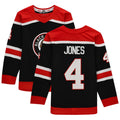 Custom #4 Black Retro CHI Hockey Shirt Top