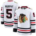 Custom #5 White CHI Hockey Shirt Top