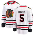 Custom #5 White CHI Hockey Shirt Top