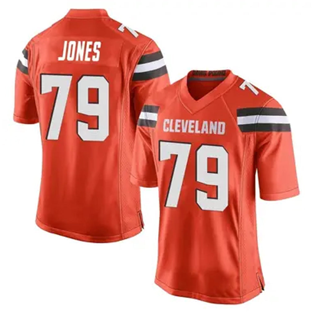 Custom #79 Orange CLE Football Shirt Top