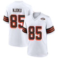 Custom #85 White 1946 CLE Football Shirt Top