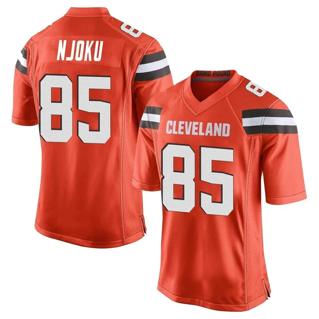 Custom #85 Orange CLE Football Shirt Top