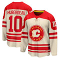 Custom #10 Cream CGY Hockey Shirt Top