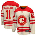 Custom #11 Cream CGY Hockey Shirt Top