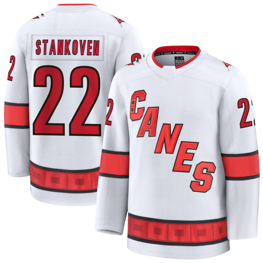 Custom #22 White CAR Hockey Shirt Top