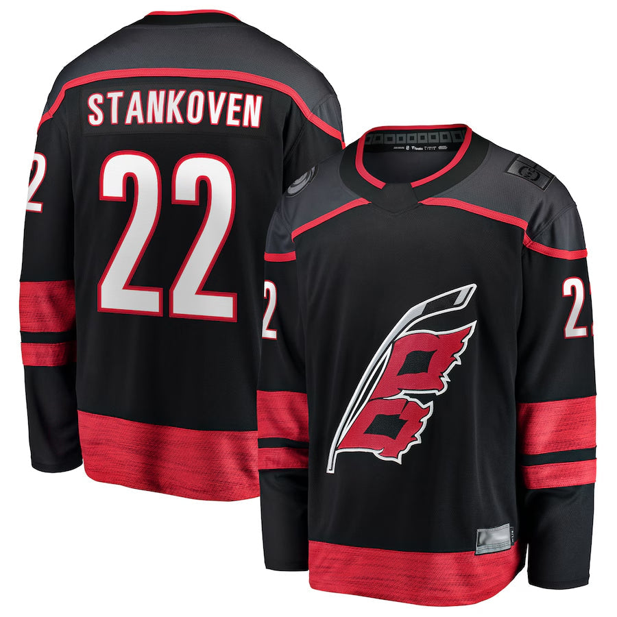 Custom #22 Black CAR Hockey Shirt Top