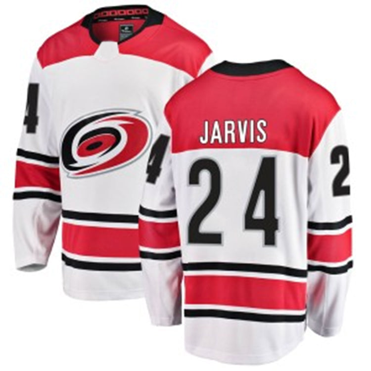 Custom #24 White CAR Hockey Shirt Top