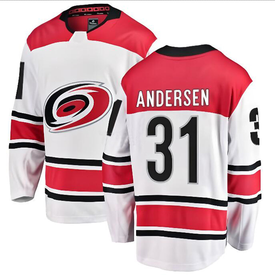 Custom #31 White CAR Hockey Shirt Top