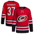 C.Hurricanes #37 Andrei Svechnikov Player Fanatics Red Alternate Breakaway Hockey Jerseys