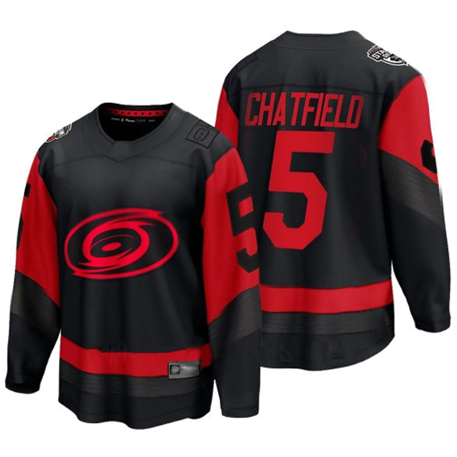 Custom #5 Black CAR Hockey Shirt Top