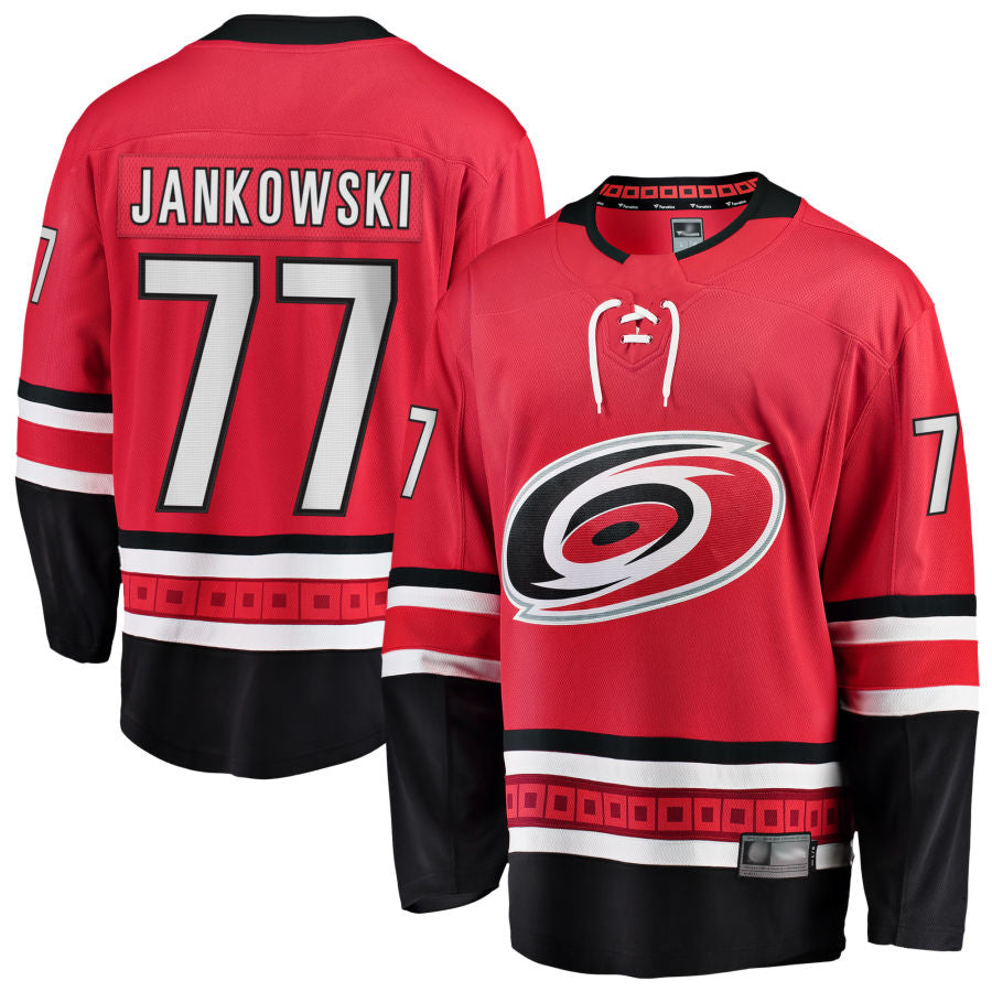 Custom #77 Red CAR Hockey Shirt Top